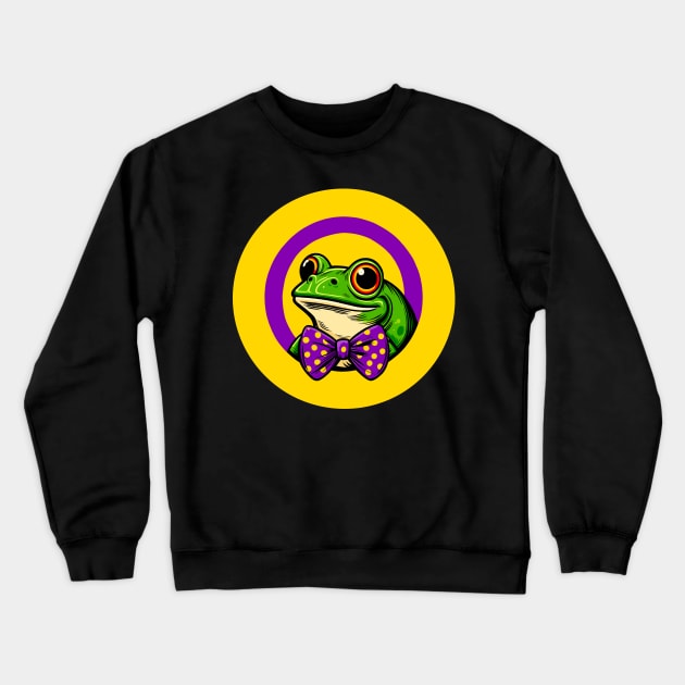 Intersex Pride Frog Crewneck Sweatshirt by Ghost on Toast